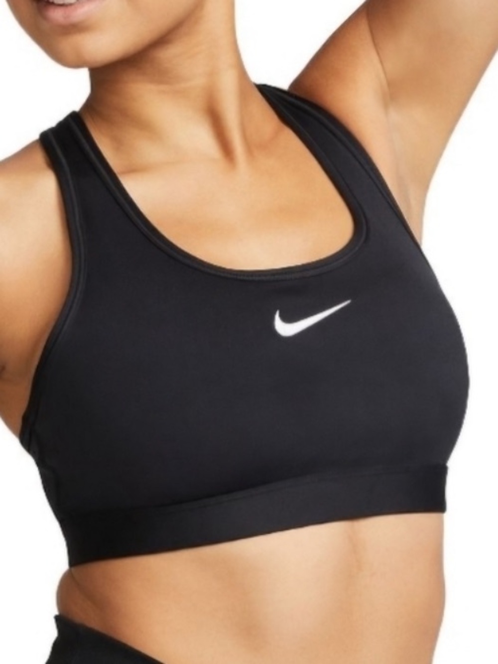 Nike Swoosh Medium Support Padded Raceback Sports Bra Women Size M